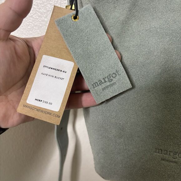 Margot New York Leather Suede  Kaye Mini Bucket Bag - Picture 3 of 9